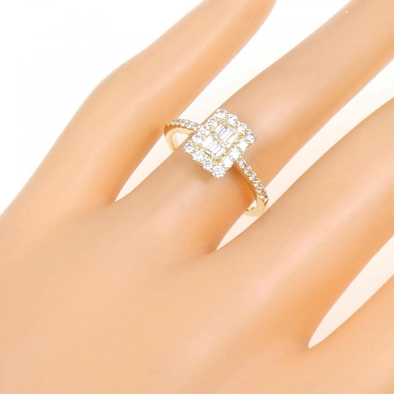 【Sản phẩm mới】Nhẫn kim cương K18YG 0.58CT 672956