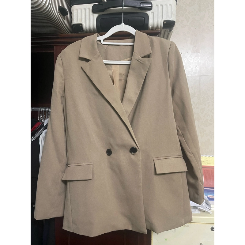 Áo blazer dài tay beige 478417