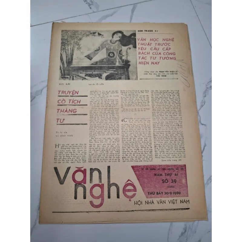 Báo Văn Nghệ Số 39 (1332), 30-9-1989 - Vũ Đình Minh - Bút ký 961819