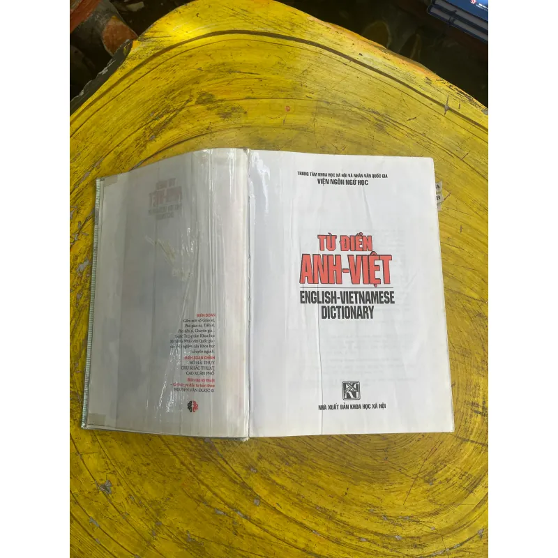 ĐẠI TỪ ĐIỂN ANH - VIỆT- ENGLISH - VIETNAMESE DICTIONARY 730613