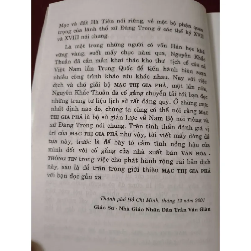 Mạc thị gia phả - Vũ Thế Dinh - 2002 - 86 trang LỊCH SỬ - CHÍNH TRỊ - TRIẾT HỌC ANTQ2809 569733