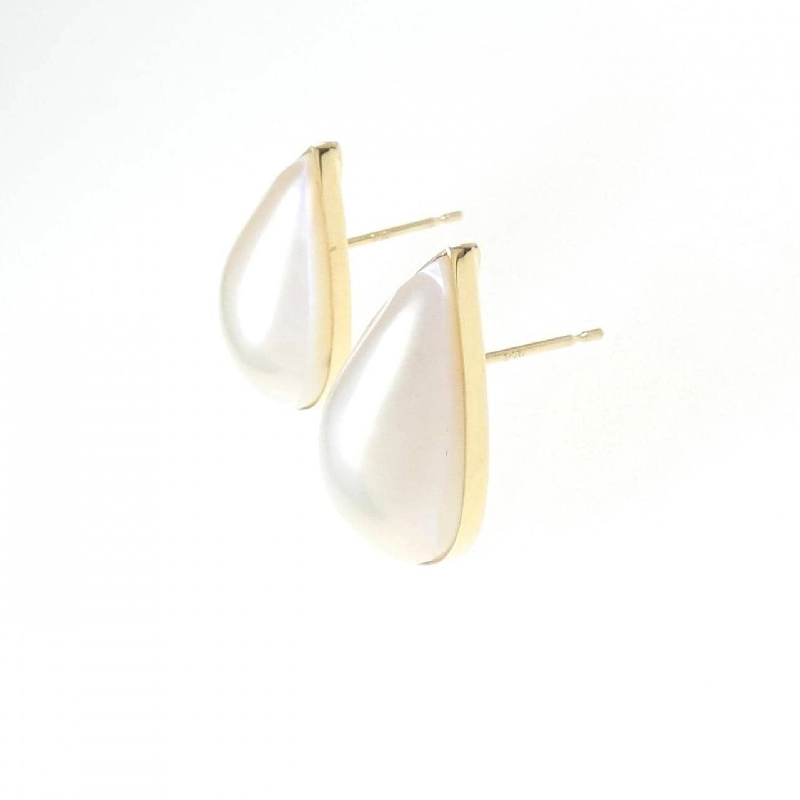 K18YG Mabe Pearl Earrings - Hàng hiệu Authentic 869914