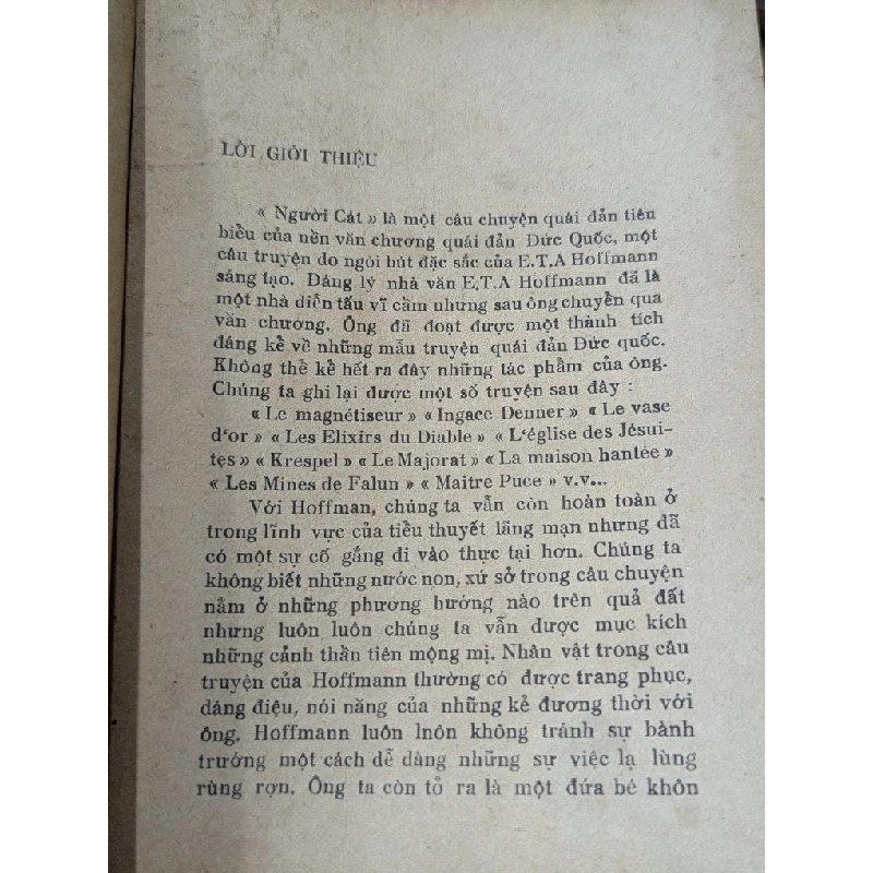 Người cát - Hoffmann ( bản dịch của Trương Đình Cử 0 995726