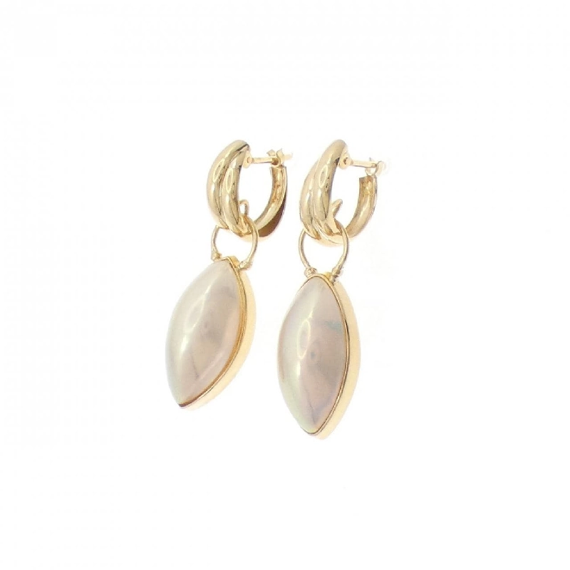 K18YG Mabe Pearl Earrings - Hàng hiệu Authentic 867350