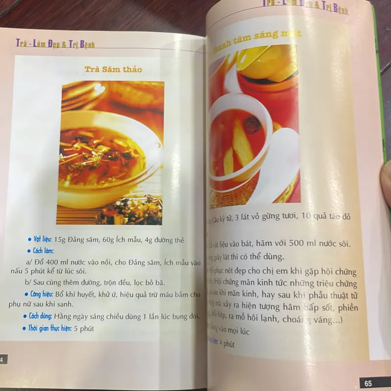 TRÀ LÀM ĐẸP VÀ TRỊ BỆNH - sách sức khoẻ dinh dưỡng - CHỦ BIÊN VÂN VŨ  1038195