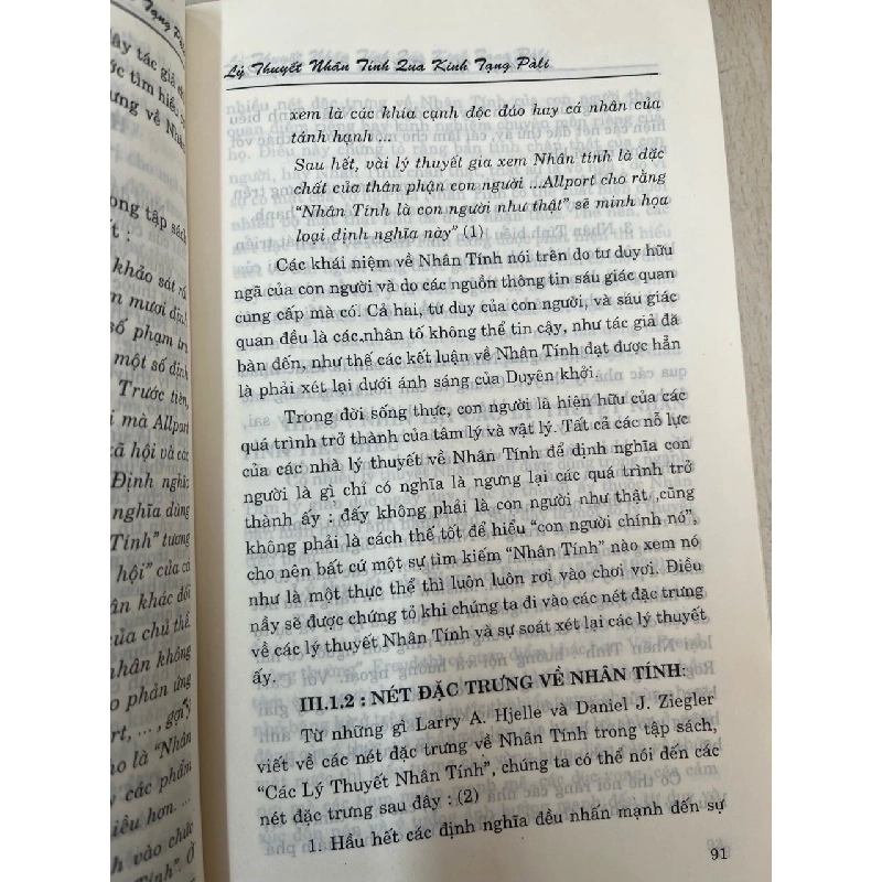Lý thuyết nhân tính qua kinh tạng Pàli - Thích Chơn Thiện 994429