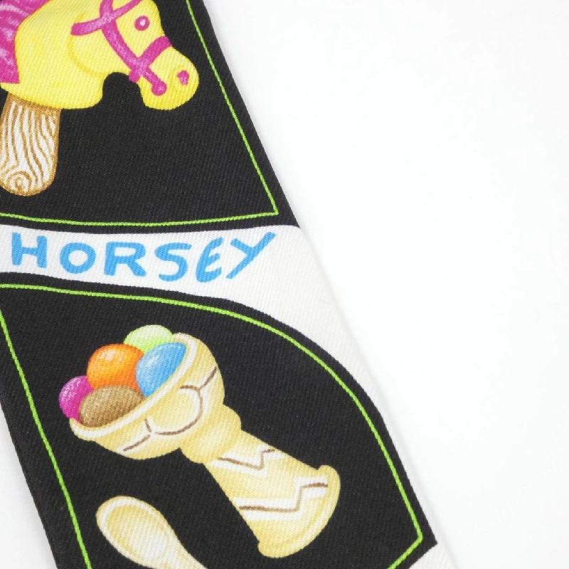 Khăn quàng cổ Hermès FUNNY ICE CREAM Twilly 064109S 623545