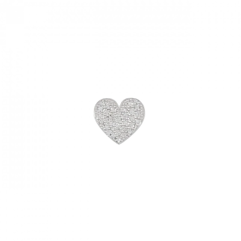 Bông tai kim cương hình trái tim 0.16CT một bên - Hàng hiệu Authentic 843975
