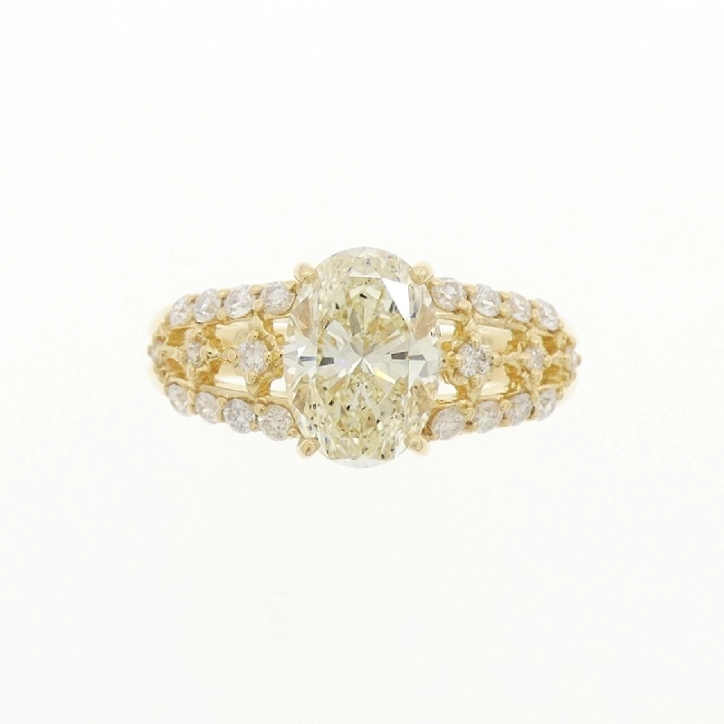Nhẫn kim cương K18YG 1.51CT VLY SI2 cắt oval - Hàng hiệu chính hãng 872753
