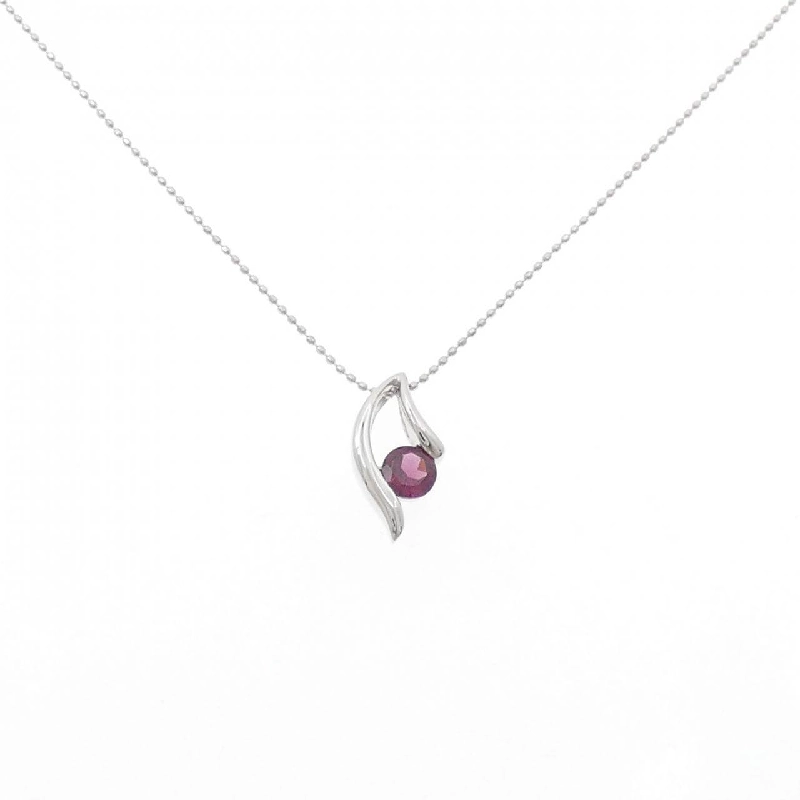 K18WG Garnet Necklace - Hàng hiệu Authentic 857560