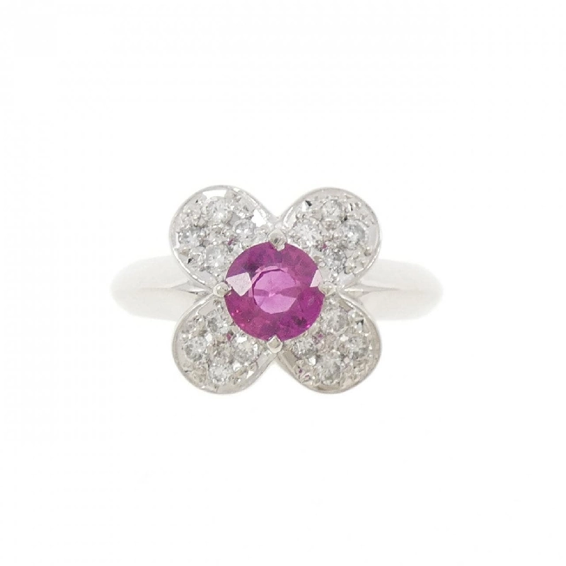 Nhẫn Ruby Hoa PT900 0.67CT - Hàng hiệu Chính hãng 850197