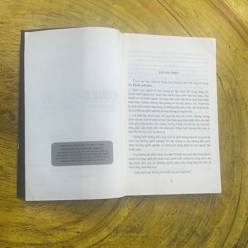 CODE DẠO KÍ SỰ- LẬP TRÌNH VIÊN ĐÂU PHẢI CHỈ BIẾT CODE- PHẠM HUY HOÀNG 699416