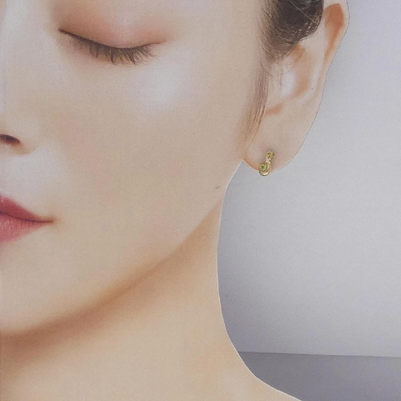 K18YG Peridot Bông tai - Hàng hiệu Chính hãng 869401
