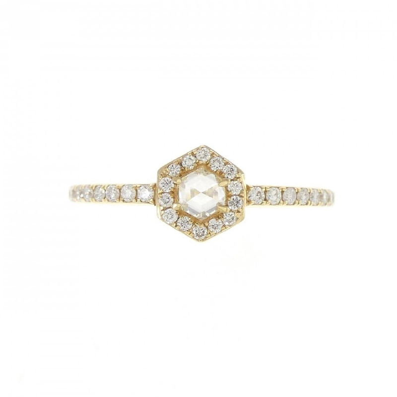 Nhẫn kim cương K18YG 0.18CT - Hàng hiệu Chính hãng 856016