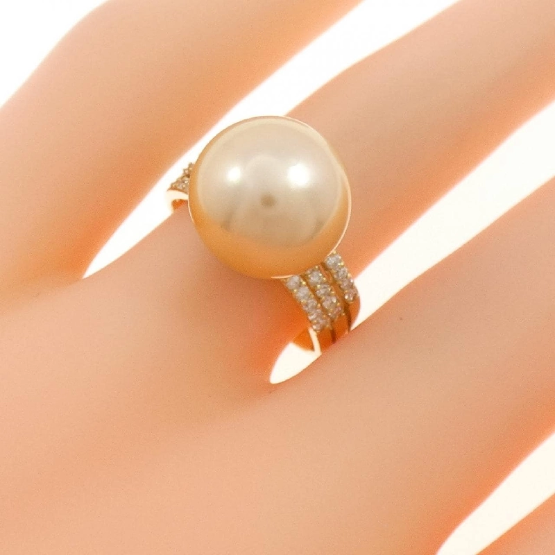 Nhẫn ngọc trai trắng K18YG 11.3mm - Hàng hiệu Chính hãng 848653