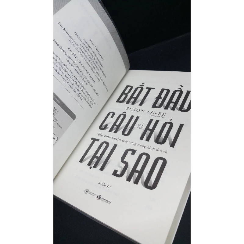 Bắt đầu với câu hỏi tại sao mới 90% bẩn nhẹ 2023 HCM0412 Simon Sinek KỸ NĂNG 918135