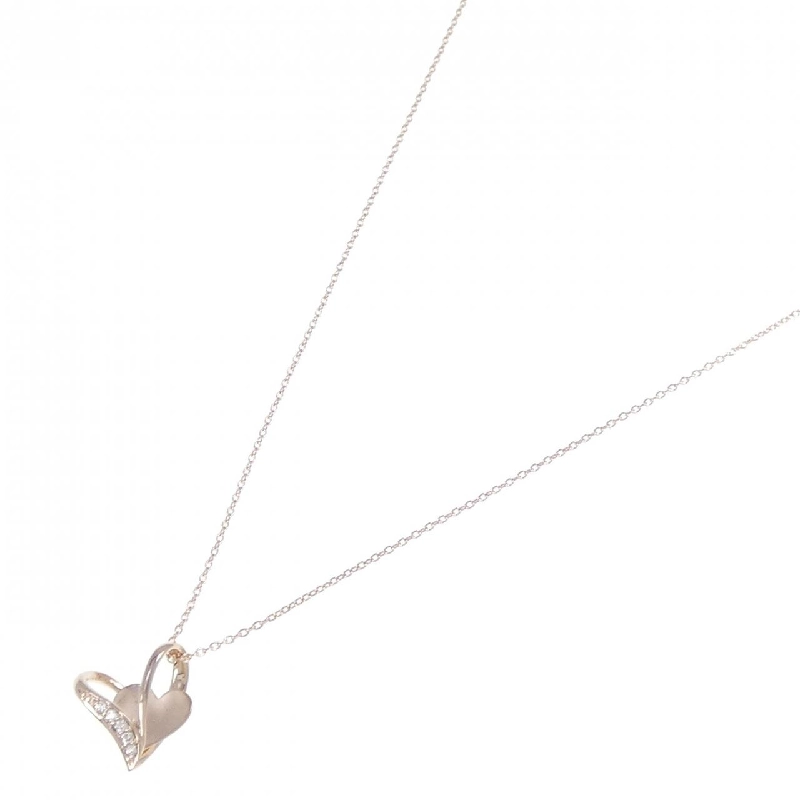 K10PG Dây chuyền kim cương hình trái tim 0.03CT - Hàng hiệu Authentic 860867