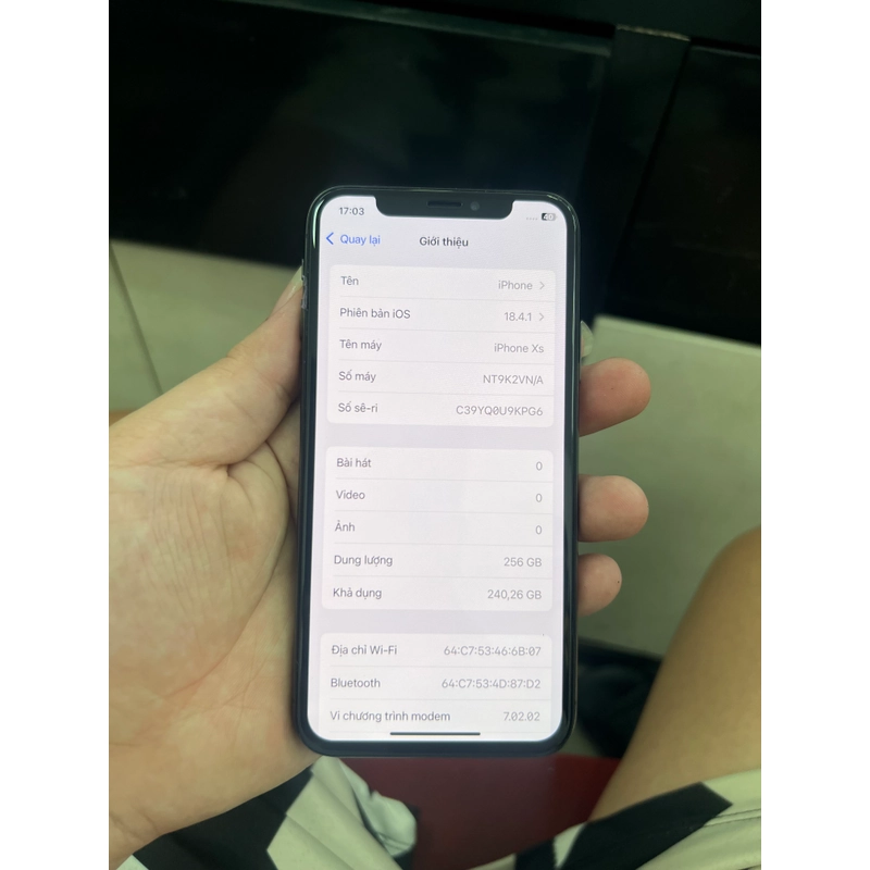Iphone xs 256gb vna 447332