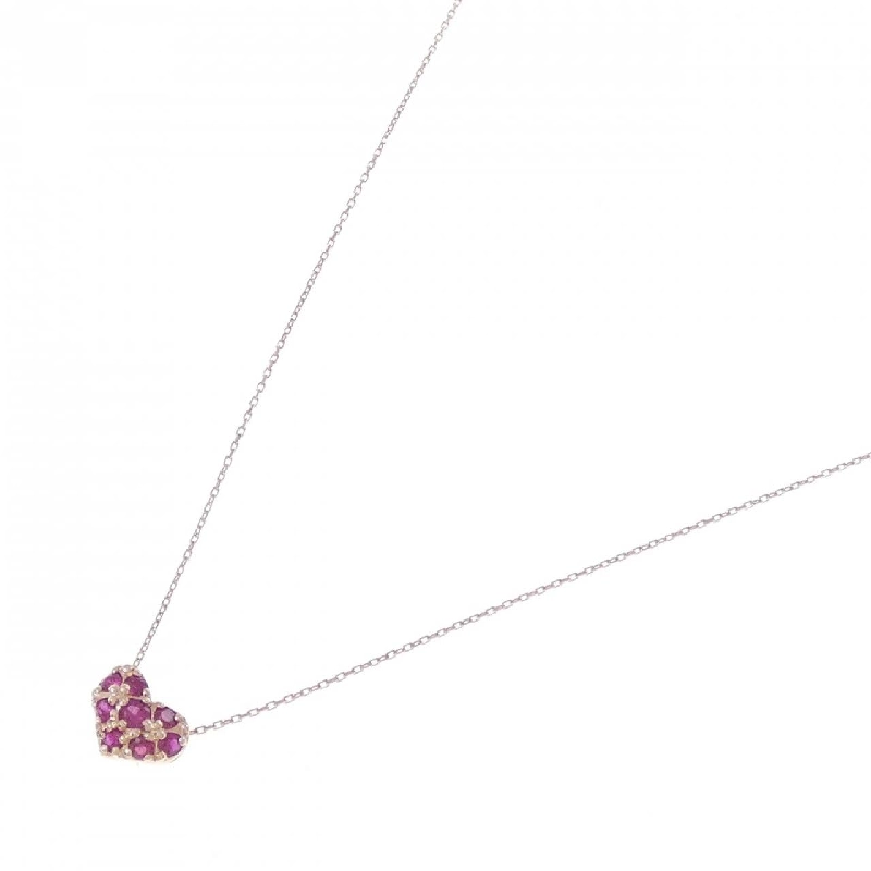 K10PG Ruby Heart Necklace - Hàng hiệu Chính hãng 856547