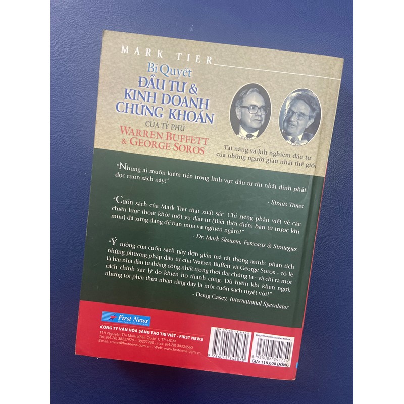 BÍ QUYẾT ĐẦU TƯ VÀ KINH DOANH CHỨNG KHOÁN CỦA WARREN BUFFETT và GEOGRE SOROS 159210