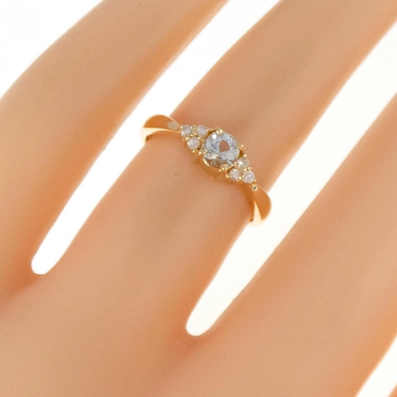 Nhẫn Aquamarine K18YG - Hàng hiệu Chính hãng 856246