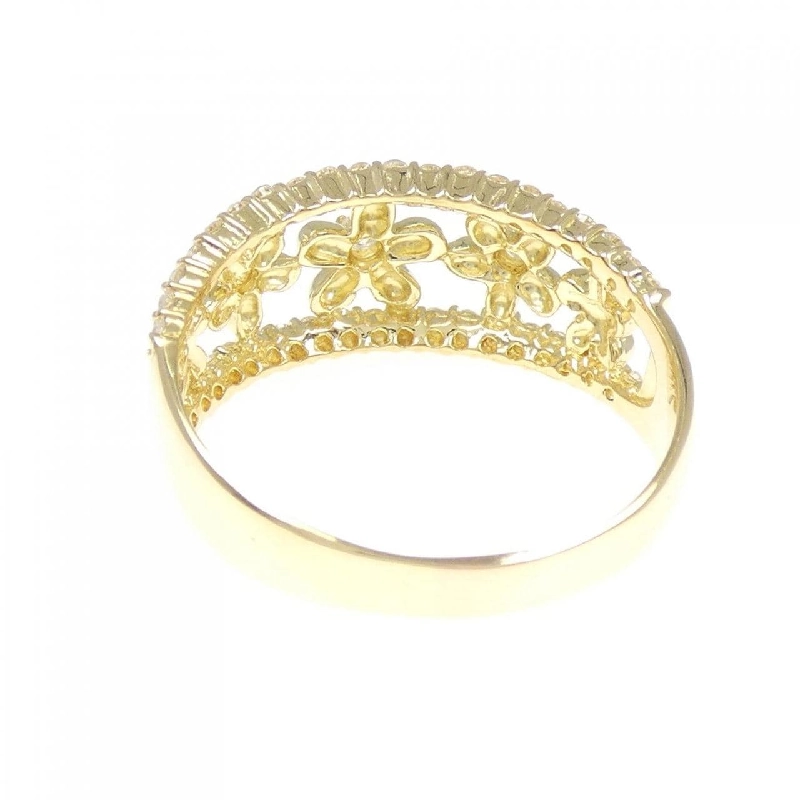 Nhẫn kim cương hoa K18YG 0.45CT 666819