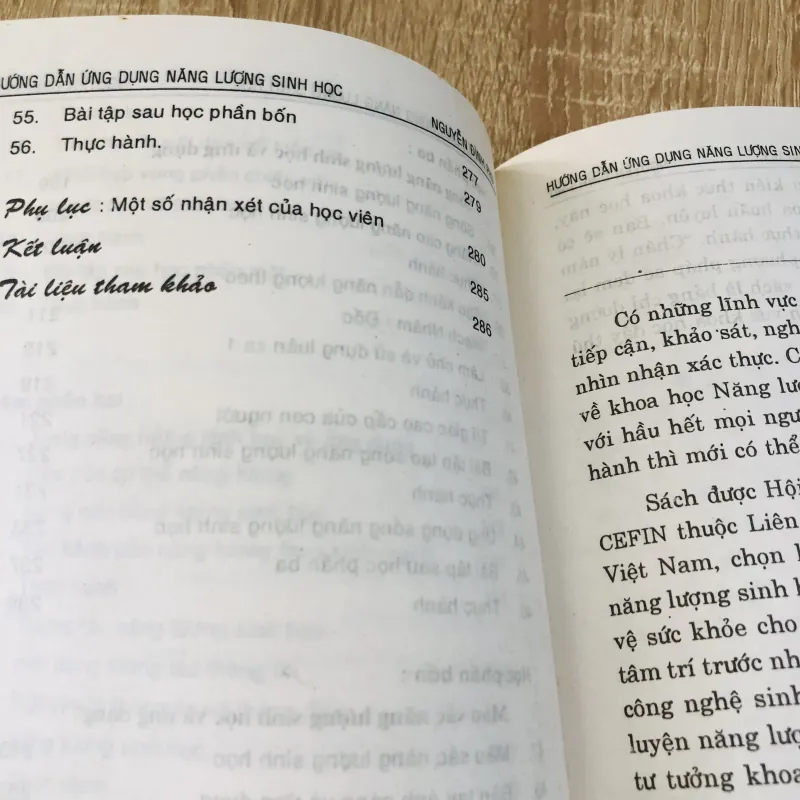 HƯỚNG DẪN ỨNG DỤNG NĂNG LƯỢNG SINH HỌC  1004259