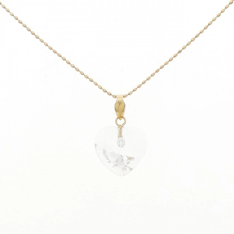 K18YG Dây chuyền đá quý hình trái tim - Hàng hiệu Chính hãng 862418