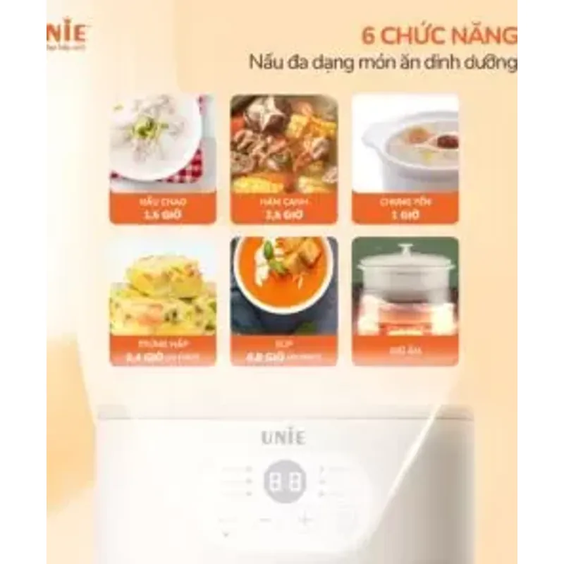 🧡 UNIE USC08W – Dung tích 0.8L siêu tiết kiệm, phù hợp bé – người già – gia đình nhỏ! 716044