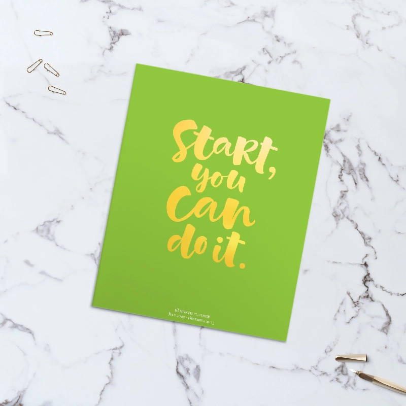 [DEAL ĐƠN 100K] Sổ planner 18 tháng 7/2022-12/2023 Màu Xanh Lá - Mẫu 02 Blogmeo 27525 512973