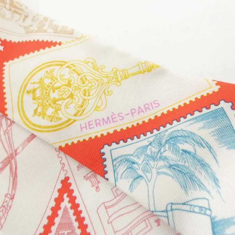 【Sản phẩm chưa sử dụng】Hermès LA PHILATELISTE DU FAUBOURG Twilly 064205S khăn quàng 623557