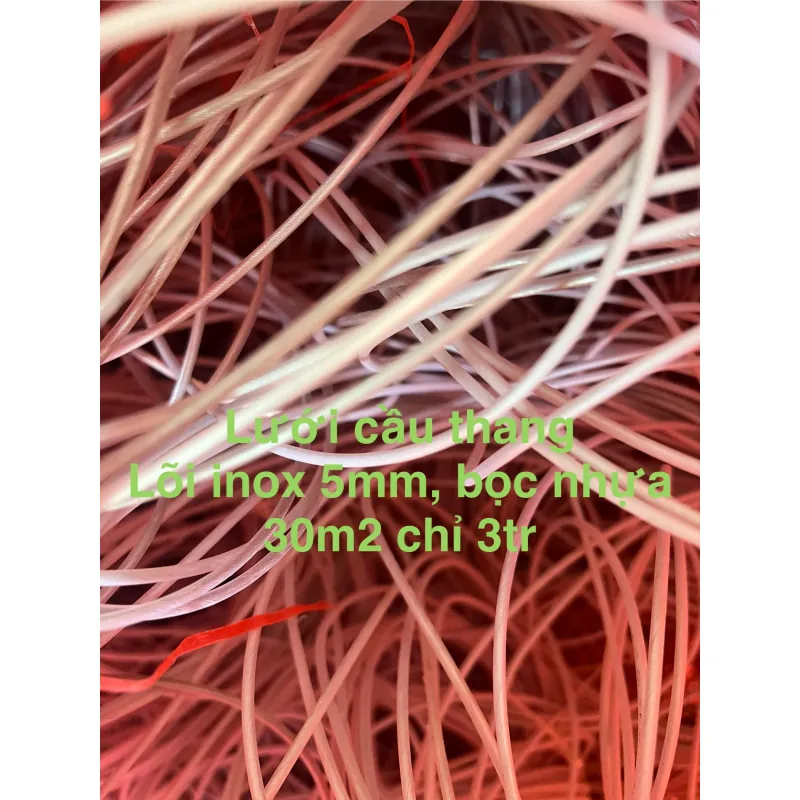 Bộ lưới cầu thang 30m2 + thanh sắt 2m4 757342