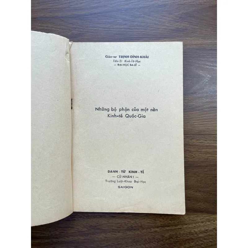Danh Từ Kinh Tế - G.S Trịnh Đình Khải 1001265