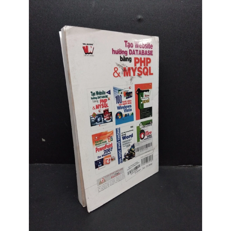 Tạo website hướng database bằng PHP và MYSQL tập 2 mới 80% ố vàng 2009 HCM1906 SÁCH GIÁO TRÌNH, CHUYÊN MÔN 915748