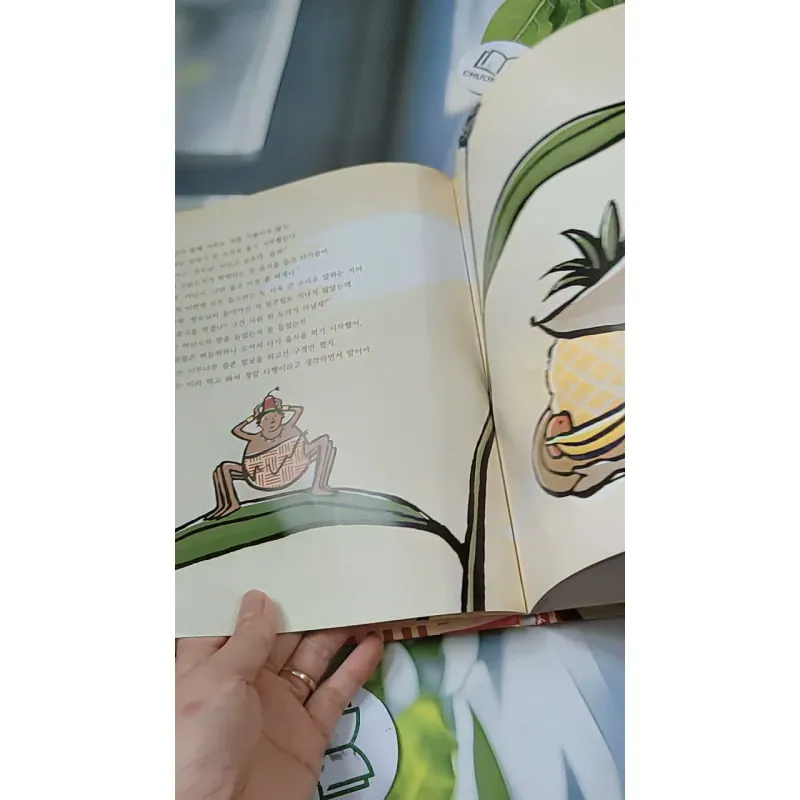 [Tặng nẹp góc] Truyện thiếu nhi Hàn Quốc: Moyamo Anu 57 -  모야모 아누와: 허풍쟁이 거미 아난시의 흔들 모자 춤; 732062