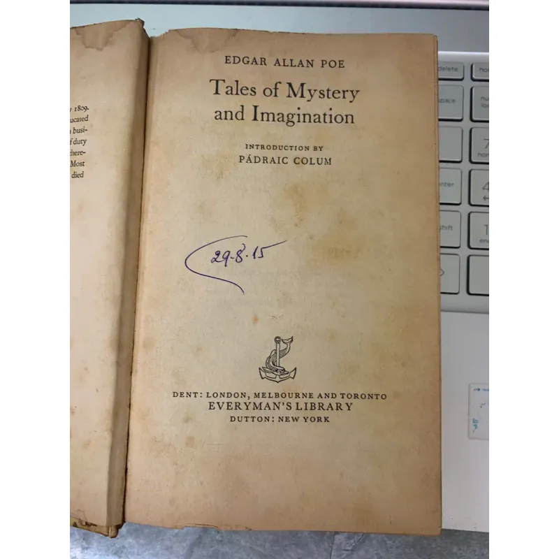 TALES OF MYSTERY AND IMAGINATION - EDGAR ALLAN POE 737007