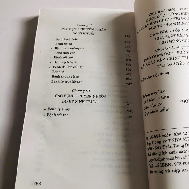 BỆNH TRUYỀN NHIỄM, NHIỆT ĐỚI CÁCH CHẨN ĐOÁN, ĐIỀU TRỊ VÀ PHÒNG BỆNH 735164