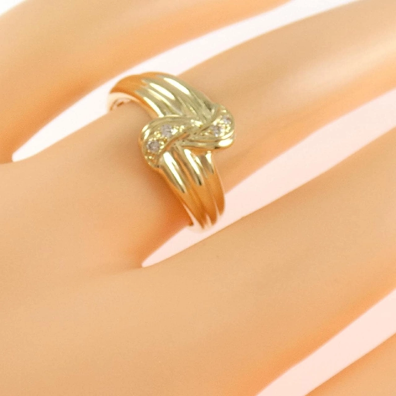 Nhẫn kim cương K18YG 0.04CT - Hàng hiệu Authentic 854936