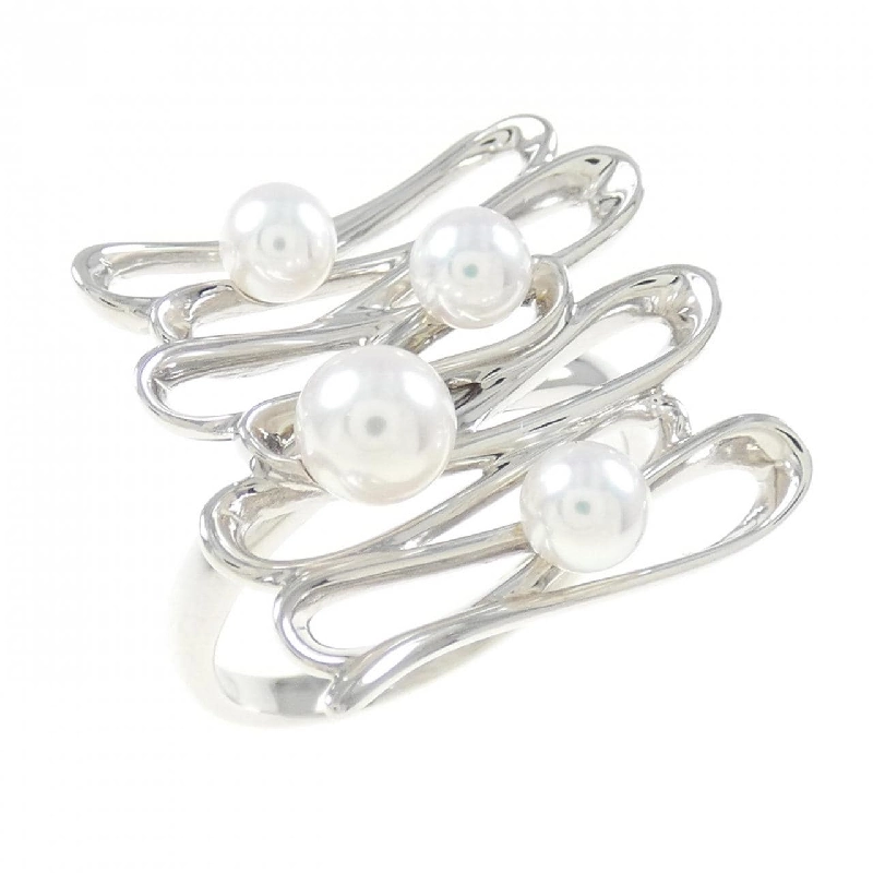 Nhẫn ngọc trai Akoya K18WG 671850