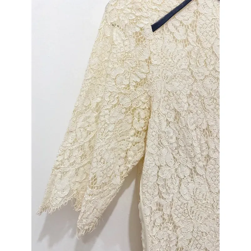 MỚI 90%***ZARA BASIC *BỘ ÁO DÀI CÁCH TÂN *REN TRẮNG SIZE S* TẶNG QUÀ 0Đ 591560
