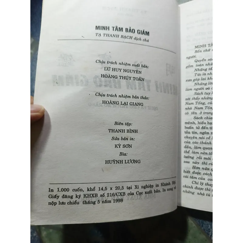 Minh tâm bảo giám - Tạ Thanh Bạch 1004399