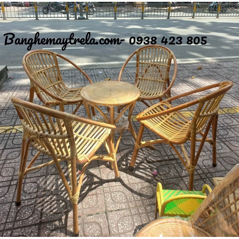Bàn ghế sò mây cafe giá rẻ 469630