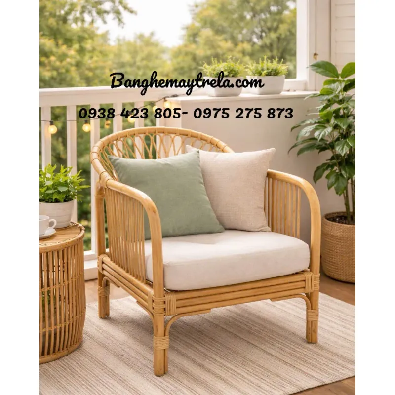 Sofa mây tre đan hiện đại phòng khách 936610