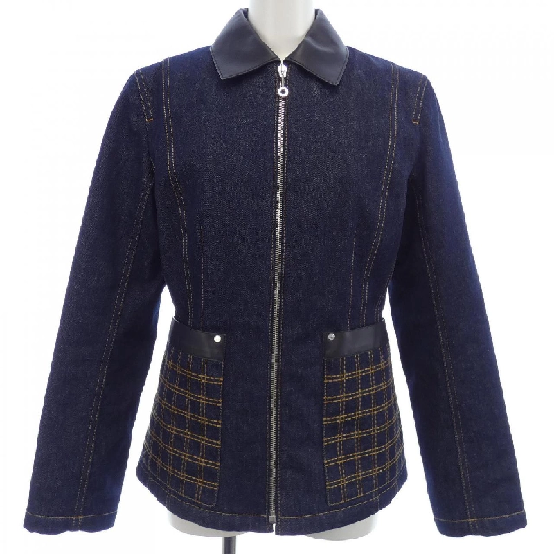 Áo khoác denim HERMES 1H0230DK 628929