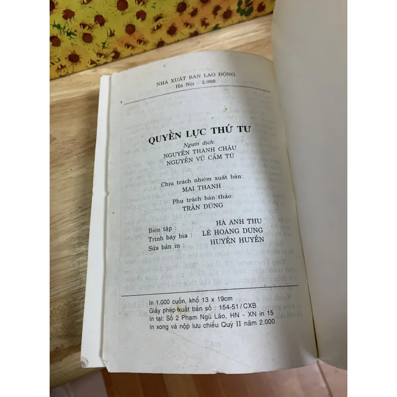 Quyền Lực Thứ Tư - Jeffrey Archer 925647