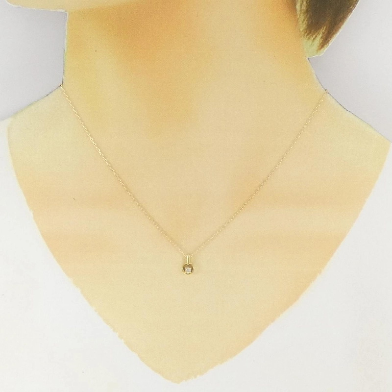 K18YG Dây chuyền kim cương 0.05CT - Hàng hiệu Chính hãng 858537