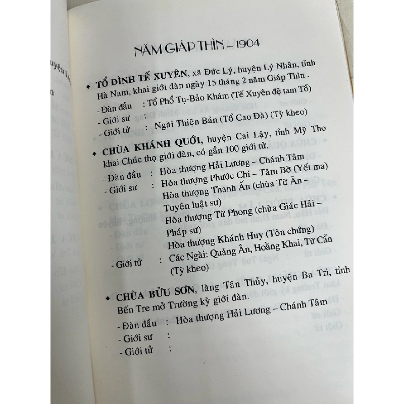 Biên niên sử giới đàn tăng Việt Nam - Tỳ kheo Thích Đồng Bổn 1004611