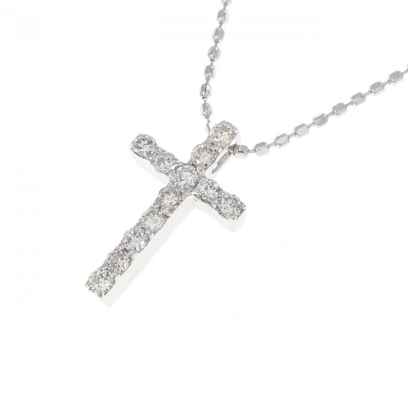 K18WG Dây chuyền kim cương chéo 0.15CT - Hàng hiệu Chính hãng 862559