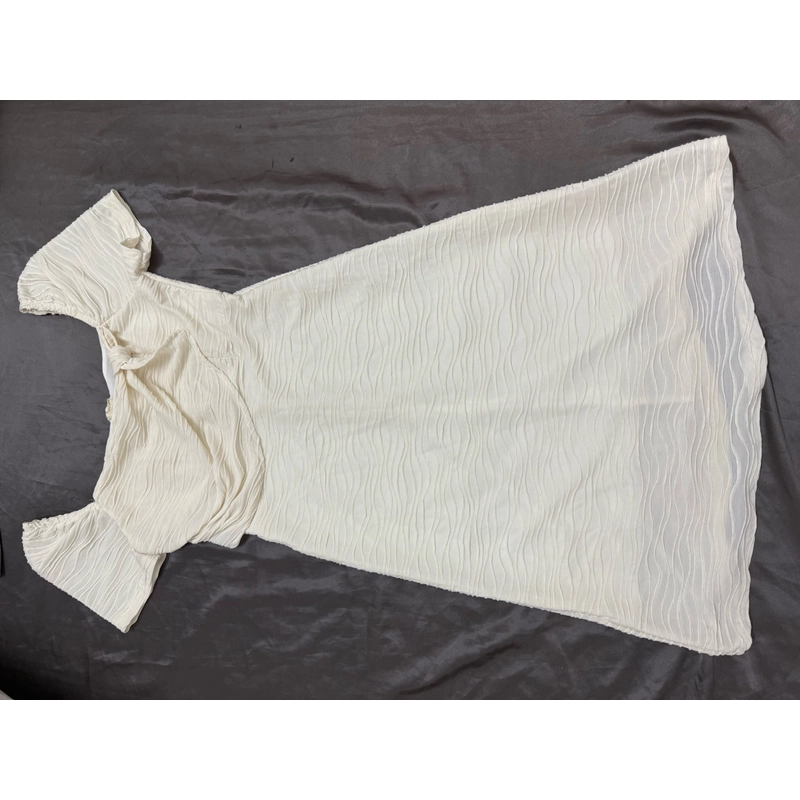 Váy trắng dài tiểu thư nhẹ nhàng size m 445906