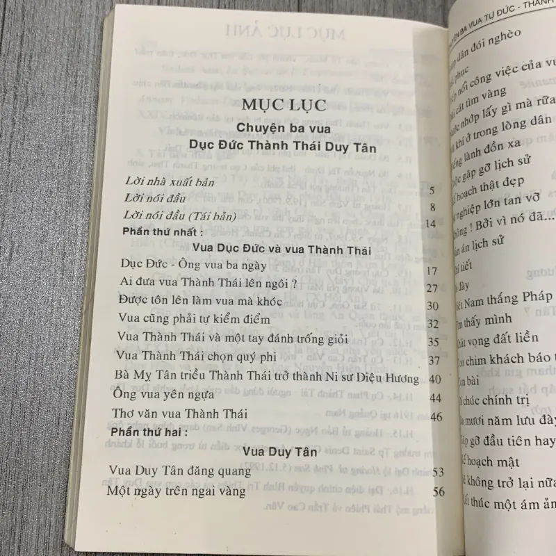 Chuyện ba vua. Dục đức, thành thái, duy tân. 7b3 783507